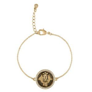 RACHEL Rachel Roy Gold-Tone Pavé Coin Flex Bracelet